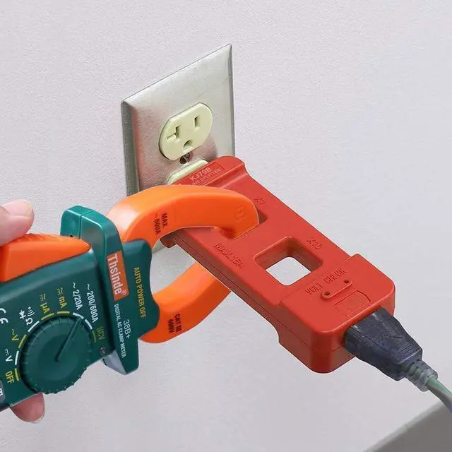 Alt view image 2 of 7 - KJ79B AC Line Splitter, Line Splitter for Clamp Meter, 10x Measurement, 15A Max Current, for US Outlets(red) (KJ79B red 3pcs)