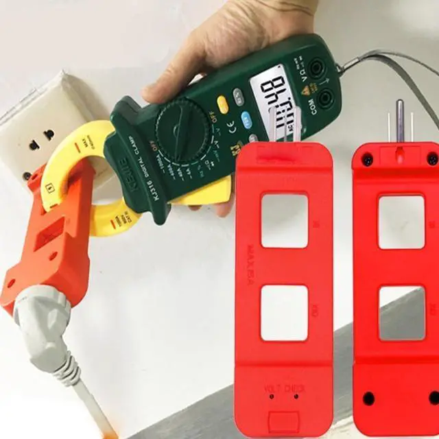 Alt view image 5 of 7 - KJ79B AC Line Splitter, Line Splitter for Clamp Meter, 10x Measurement, 15A Max Current, for US Outlets(red) (KJ79B red 3pcs)