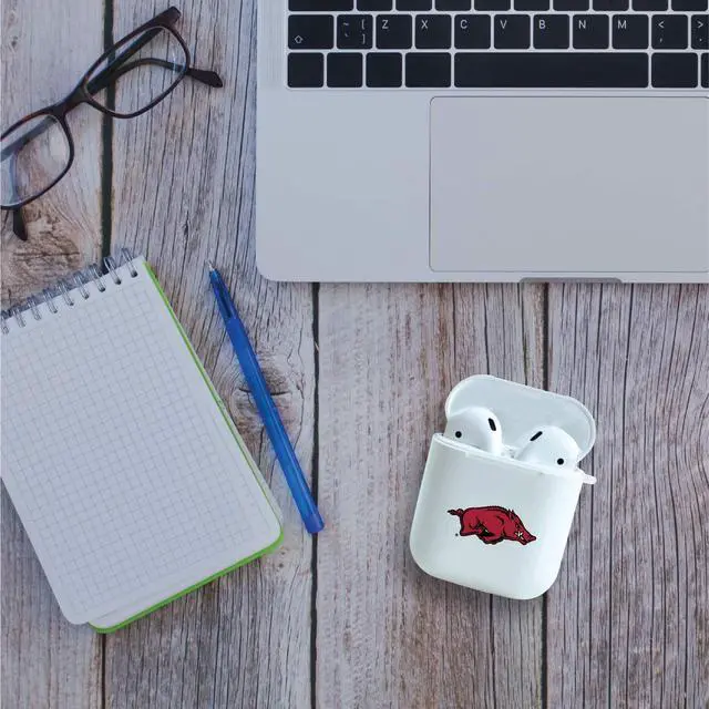 Alt view image 2 of 7 - University of Arkansas - Fayetteville - Airpod Case (TPU), Frosted White, Classic