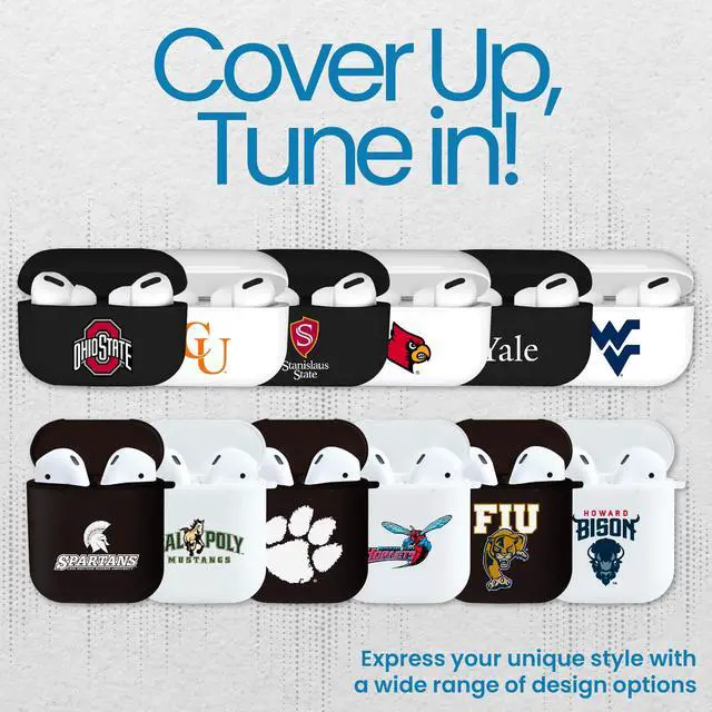 Alt view image 7 of 7 - University of Arkansas - Fayetteville - Airpod Case (TPU), Frosted White, Classic