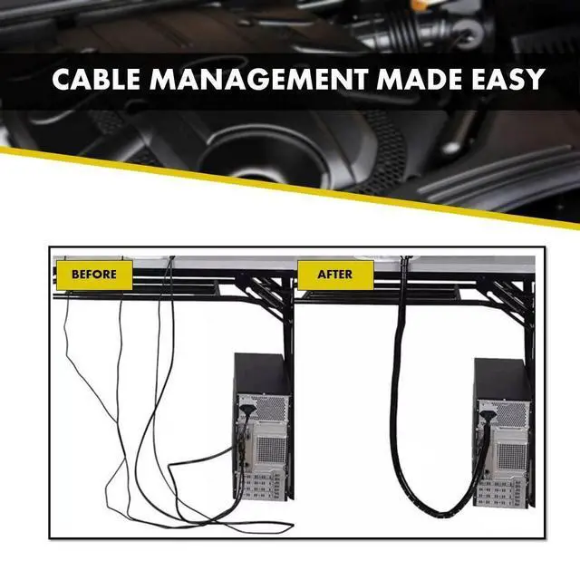 Alt view image 7 of 7 - Vortex Spiral Cable Wrap - 1/8 Inch 100 Feet Long - Hose Protector Flexible Polyethylene Wire Conduit Tubing Cable Sleeve Cord Cover to Organize Wires Natural