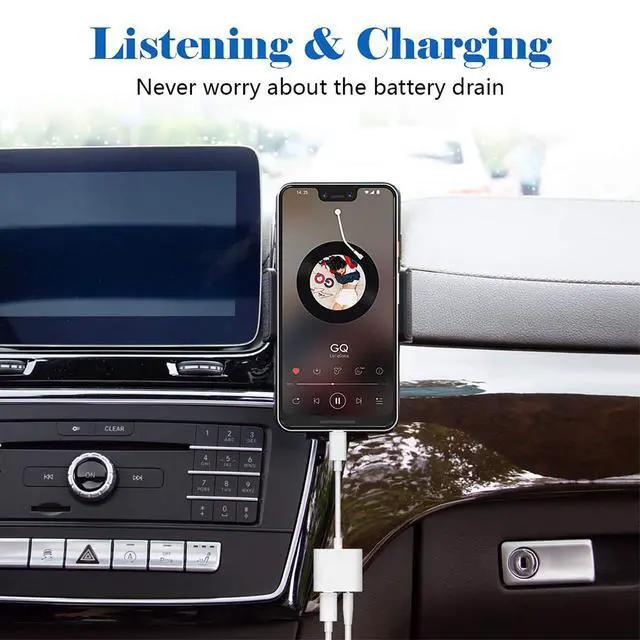 Alt view image 3 of 7 - Pro Headphone 3Amp Aux Adapter Compatible with T-Mobile Revvl 5G Plus USB-C 3.5mm Audio & Hi-Power Charging Port (Charge While You Listen)