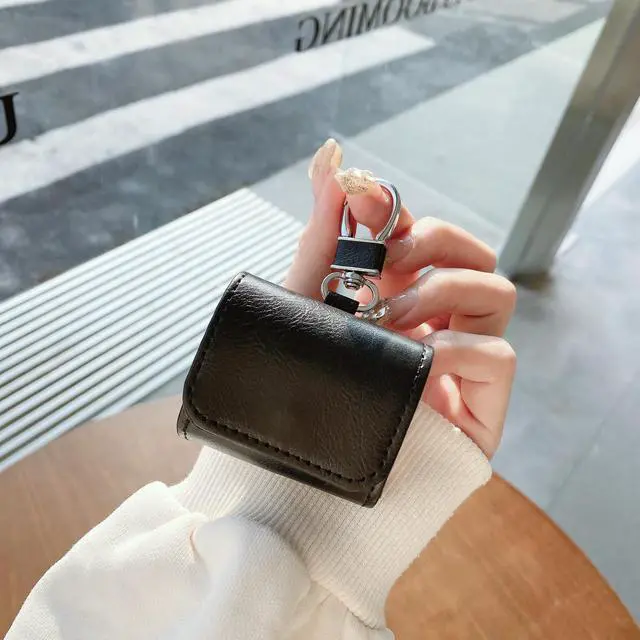 Alt view image 3 of 7 - Compatible with AirPods Pro 3, Fashion Leather Shockproof Accessories Protective Cover Case for AirPods Pro 3 with Keychain-Color#3