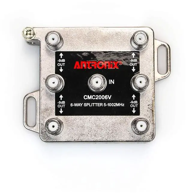 Main image of 6-way RG6 Splitter Coaxial Signal CMC2006V Cable HDTV 1GHz 1002MHz