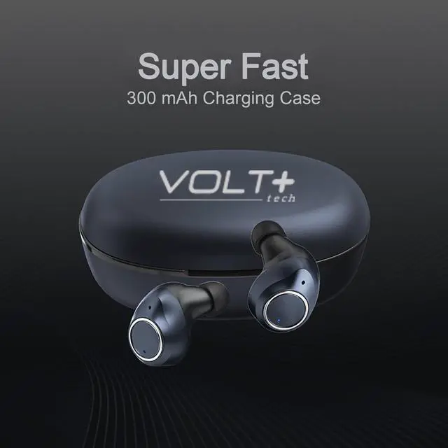 Alt view image 5 of 7 - Wireless V5 Bluetooth Earbuds Compatible with Garmin Rino 755t with Charging case for in Ear Headphones. (V5.0 Black)