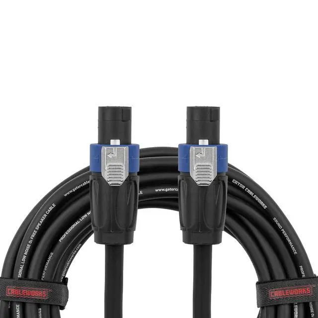 Main image of By Gator Cases Composer Series Deluxe 50 Foot Twist Lock Connector to Twist Lock Connector Speaker Cable, (GCWC-SPK-50-2TL)