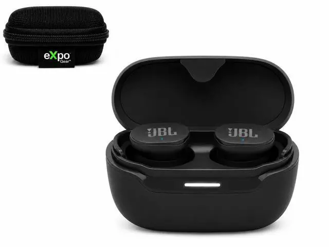Main image of Endurance Race 2 Case Bundle (Black) True Wireless Sport Earbuds with Expo Gear Weather-Resistant Hard-Shell Case