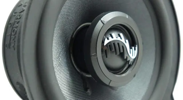Alt view image 5 of 5 - 5.25" 5-1/4 Inch Car Speakers 250W Carbon Pair with Grills | 250 watt coaxial door replacement set, factory sound upgrade, protective covers included, front or rear deck install