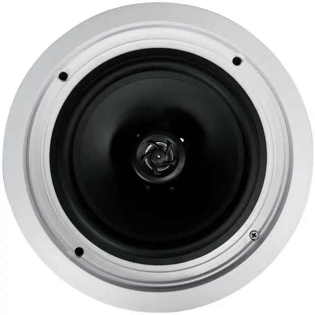 Alt view image 4 of 7 - HC85-16 White 8" 16-Ohm in-Ceiling Home Theater Speakers, 6-Pack | 700W Peak/240W RMS, 2-Way, 8" Woofer, 1/2" Mylar Tweeter, Swivel Tweeter, 40Hz-20kHz, Paintable Grills, Rubber Surround