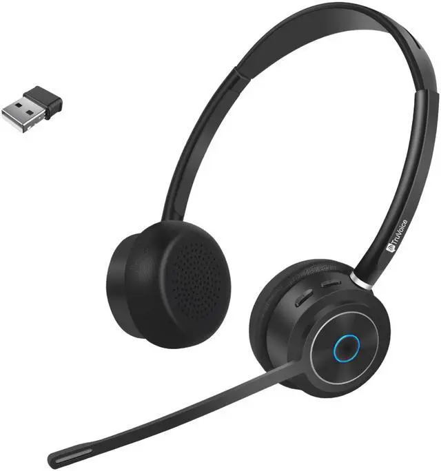 Main image of BT85 Wireless Bluetooth Headset with V5.2 USB Dongle | Noise Suppression Speakers and NC Microphone | Fast Charging with 22 Hour Talk Time - Connects with 2 Devices Simultaneously