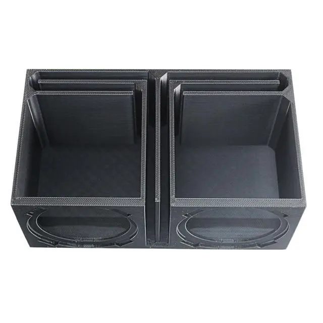 Alt view image 5 of 6 - Dual Ported 3D-Printed Subwoofer Enclosure Rampage RC2 (B2-DUALVRC2-BK)