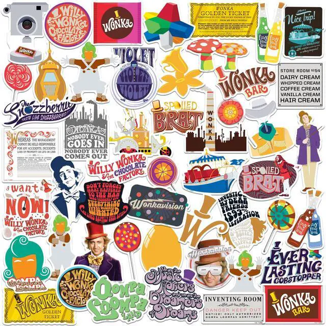 Main image of Willy Wonka and The Chocolate Factory 50ct Vinyl, Tablet, Indoor & Outdoor