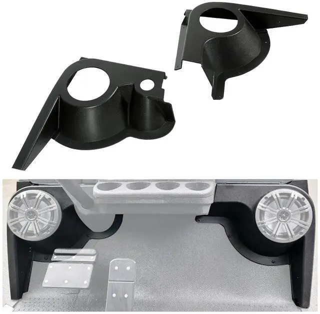 Main image of Speaker Pods Compatible with 1994-2023 EZGO TXT Replacement for 627153 Golf Cart Black Texture Pair ABS Speaker Stands