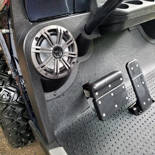 Alt view image 7 of 7 - Speaker Pods Compatible with 1994-2023 EZGO TXT Replacement for 627153 Golf Cart Black Texture Pair ABS Speaker Stands