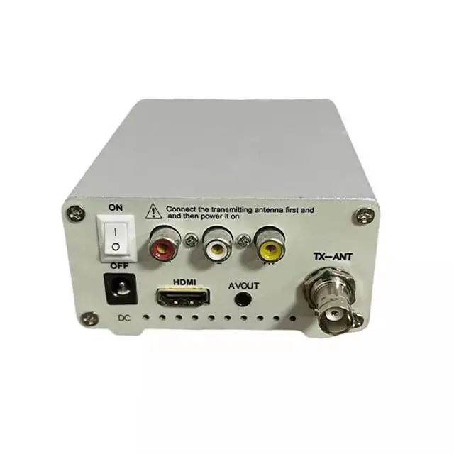 Alt view image 4 of 6 - VHF UHF Analog TV Transmitter with Antenna, HDMI Modulator RF Converter RCA Coaxial Composite Adapter