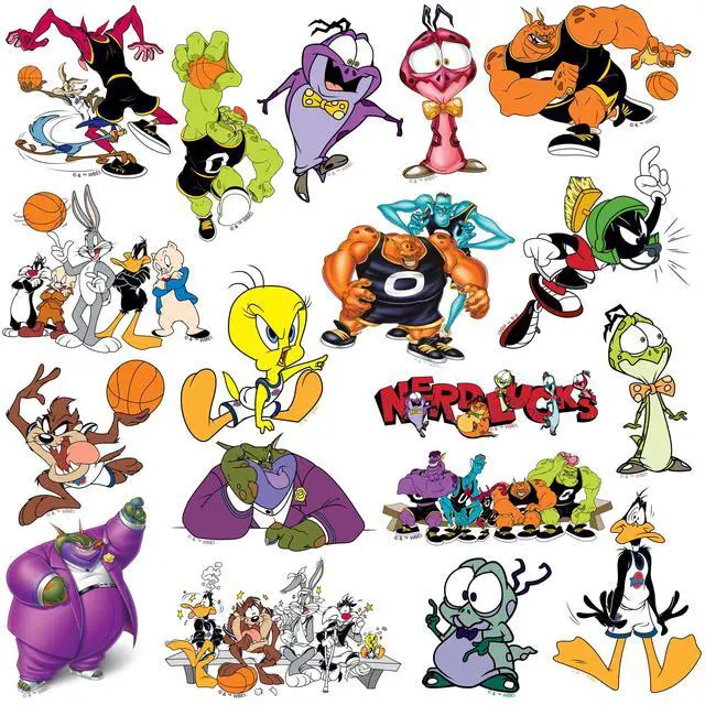 Alt view image 4 of 6 - Space Jam 200ct Vinyl L Deluxe Stickers Variety, Skateboard, Indoor/Outdoor