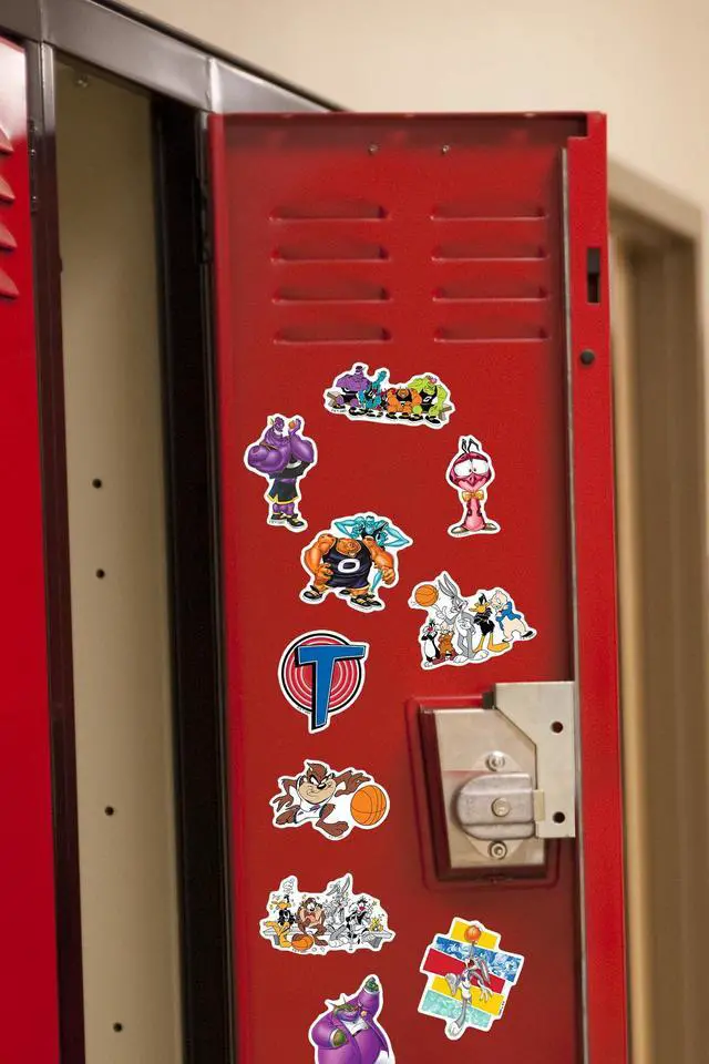 Alt view image 6 of 6 - Space Jam 200ct Vinyl L Deluxe Stickers Variety, Skateboard, Indoor/Outdoor