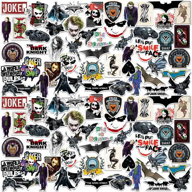 Main image of Batman The Dark Knight 150 Vinyl Stickers Waterproof Die-Cut Decals Laptop