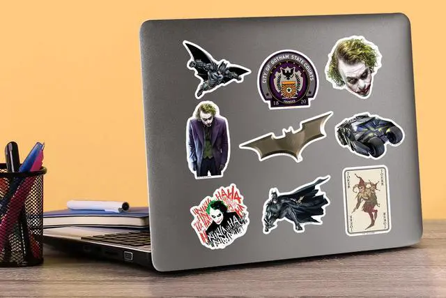 Alt view image 5 of 6 - Batman The Dark Knight 150 Vinyl Stickers Waterproof Die-Cut Decals Laptop