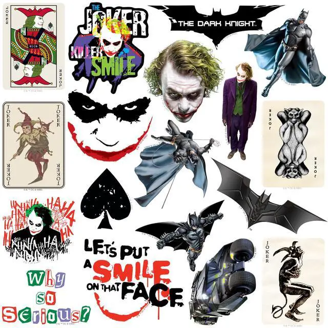 Alt view image 4 of 6 - Batman The Dark Knight 150 Vinyl Stickers Waterproof Die-Cut Decals Laptop