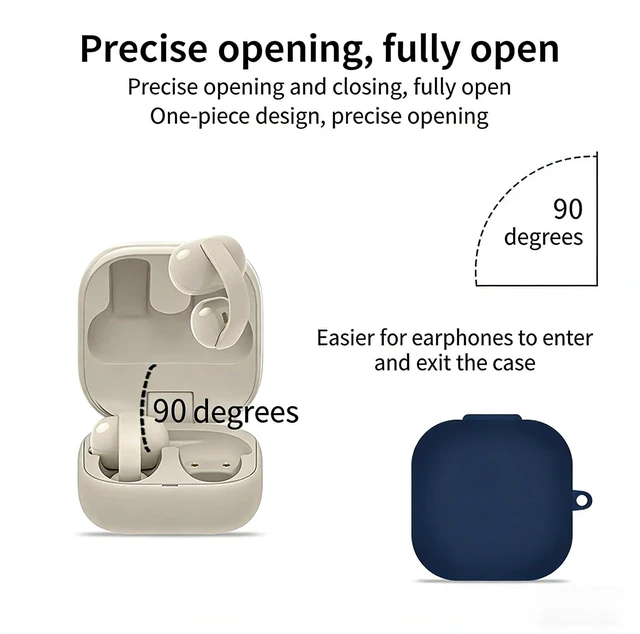 Alt view image 4 of 6 - Cute Case Compatible with Sony LinkBuds Clip with Keychain and Cleaning Kit | Soft Silicone Cartoon Astronaut Drop-Proof Scratch-Proof Shock-Proof Full Protective Cover for Women Men for LinkBuds Clip