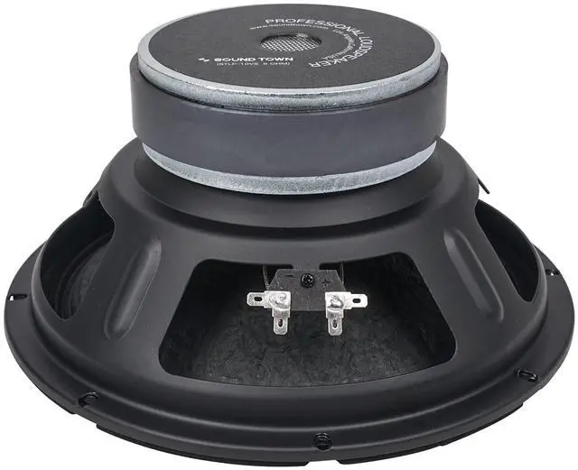 Main image of 10 200W Steel Frame Raw Subwoofer (Low Frequency Driver) w/ 2" Voice Coil, Replacement Woofer for PA/DJ Speaker, Subwoofer Cabinets (STLF-10VS)