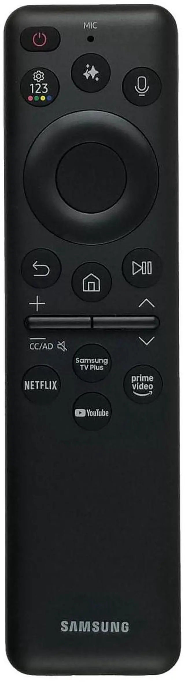 Main image of Replacement Voice Remote Control fit for Samsung Part BN59-01480U Solar Cell Powered with Netflix, Prime Video & YouTube Shortcut Buttons