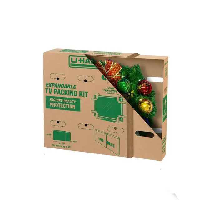 Alt view image 6 of 6 - Heavy-Duty Expandable TV Moving Box - Medium (Under 40")