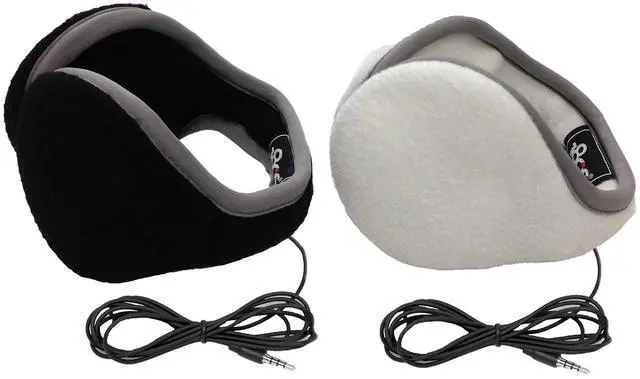 Main image of Unisex 2-Pack Behind the Head Adjustable Ear Warmers With Built In Headphones