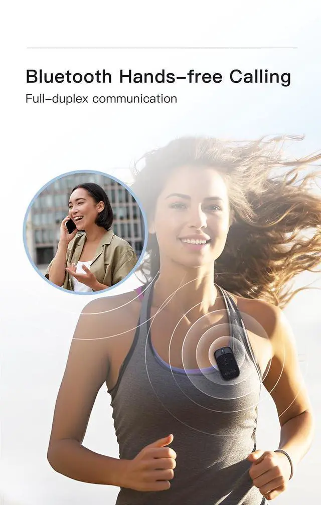 Alt view image 6 of 7 - Portable Bluetooth Speaker Clip-On Compatible with Apple iPhone 11, 11 Pro, 11 Pro Max IPX5 Stereo & Mic Setup/Magnet Mount/ 18 Hours+ Indoor/Home/Party/Outdoor/Beach/Travel