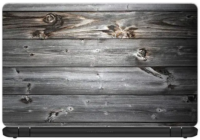 Main image of Custom Fit Made to Order Laptop Notebook Skin Vinyl Sticker Cover Decal Fits 13.3" 14" 15.6" 16" HP Lenovo Apple Mac Dell Compaq Acer|Grey Light Wood Panels Floor