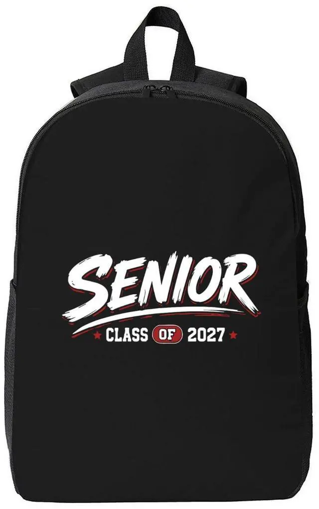 Main image of senior 2027 backpacks Two-Way Zippers Breathable Shoulder StrapsBackpack with Side Pocket- Unisex