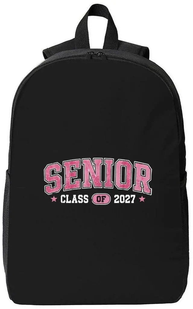 Main image of senior 2027 backpack Two-Way Zippers Breathable Shoulder StrapsBackpack with Side Pocket- Unisex