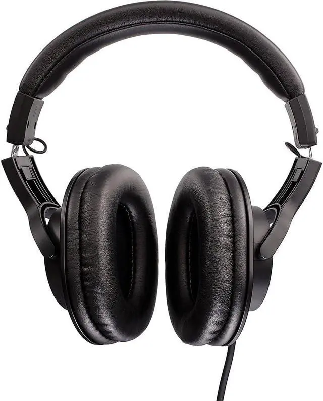 Alt view image 7 of 7 - ATH-M20x Professional Studio Monitor Headphones, Black (AUD ATHM20X) + Microfiber Cleaning Cloth + Headphone Stand + Headphone CASE + Goby Labs Headphone Cleaner 4 fl oz