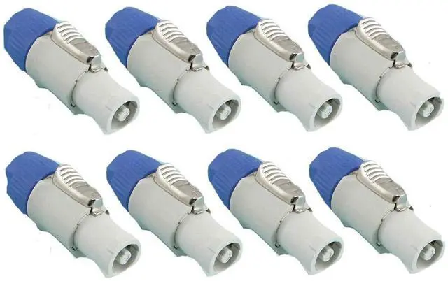 Main image of 8 ProCraft PC-TSC044 Gray Power Out AC Cable End 20A PowerCON Compatible | Includes eight 20A gray power-out AC cable end connectors compatible with Neutrik PowerCON