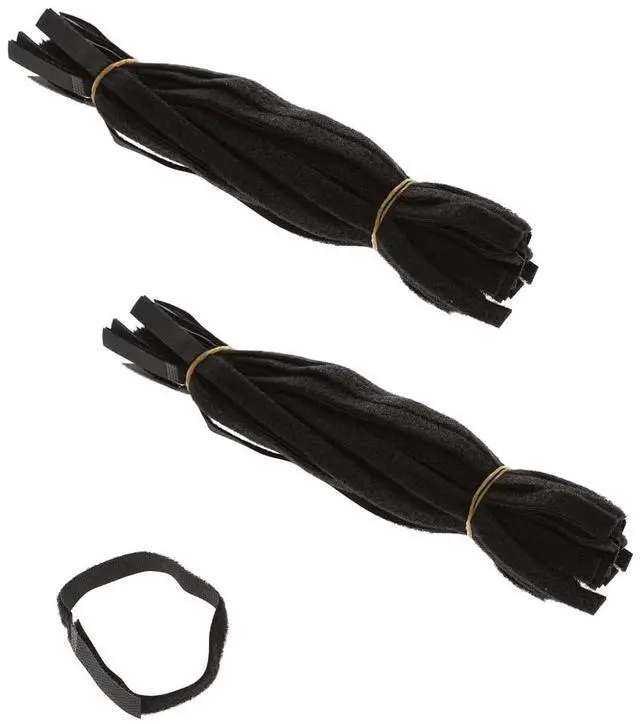 Main image of 12 Inch (100-pack) Hook and Loop Self Gripping Fastening Cable Ties 1/2" Width - Multipurpose Microfiber Cloth Cable Organizer Self Adesive Pre-Cut Straps