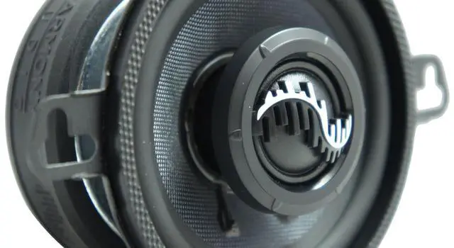Alt view image 4 of 4 - 3-1/2 Inch Car Speakers - Carbon 3.5" 110W Replacement Pair | clear sound upgrade for small dash openings, easy drop in fit for trucks and classic vehicles, crisp highs and clean mids
