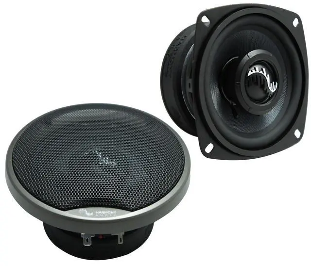 Alt view image 4 of 6 - 4" Coaxial Car Speakers - 4 Inch Carbon 170W Pair | crisp full range sound for dash or door openings, easy drop in replacement upgrade for factory drivers, great truck fit