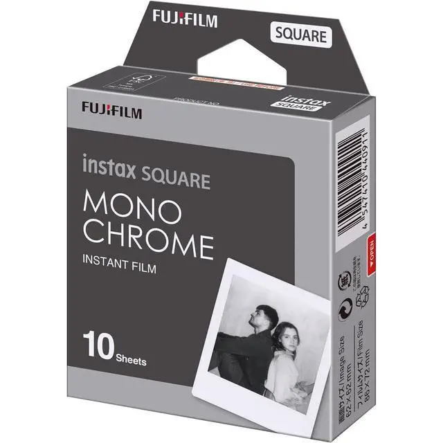 Alt view image 2 of 3 - INSTAX Square Monochrome Film 30 Exposures Bundle | For Instant Photos, Scrapbooks & Sharing | Includes Cleaning Cloth