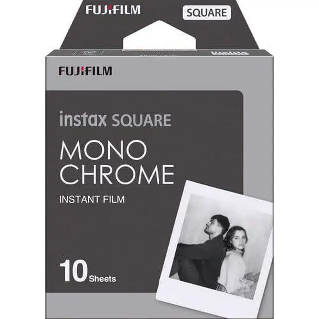 Alt view image 3 of 3 - INSTAX Square Monochrome Film 30 Exposures Bundle | For Instant Photos, Scrapbooks & Sharing | Includes Cleaning Cloth