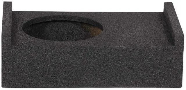 Main image of RQT10 10" Bedliner Sprayed Shallow Sealed Car/Truck Sub Box Enclosure