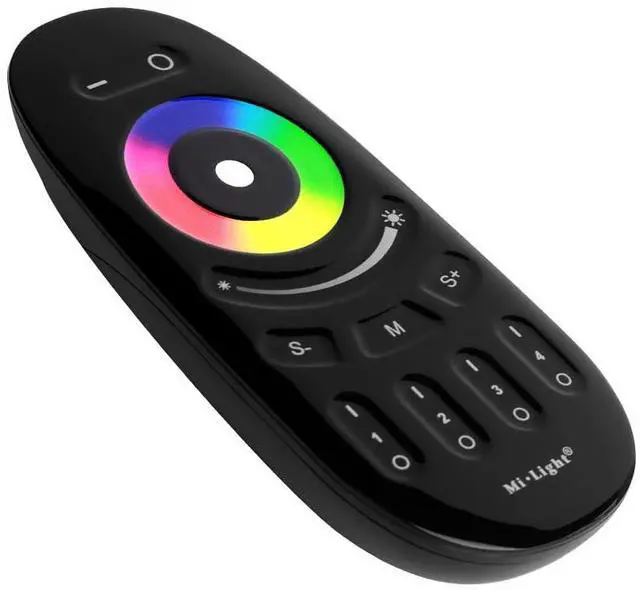 Main image of FUT096-B 4-Zone Touch RGBW Remote 2.4GHz, Wireless RGBW LED Touch Remote Controller, 4 Independent Zones, Color & White Control