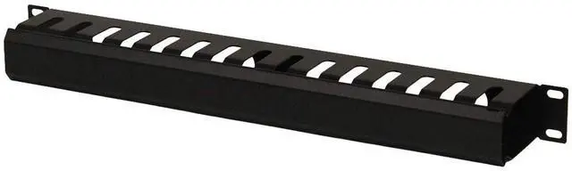Main image of 1U Metal Rack Mount Horizontal Cable Manager Duct Raceway for 19 Inch Server Rack