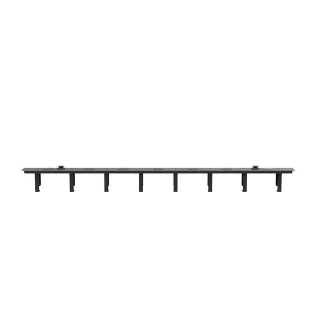 Alt view image 2 of 4 - Vertical D-Ring Cable Manager, Steel, 3.14 x 1.93 x 34 inch (LxWxH)