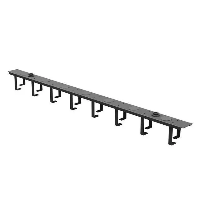 Alt view image 3 of 4 - Vertical D-Ring Cable Manager, Steel, 3.14 x 1.93 x 34 inch (LxWxH)