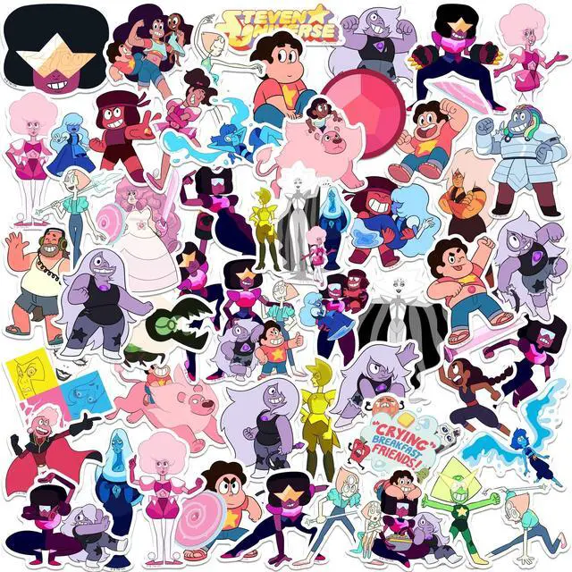 Main image of Steven Universe Set 1 50 Vinyl Stickers Waterproof Die-Cut Decals Laptop