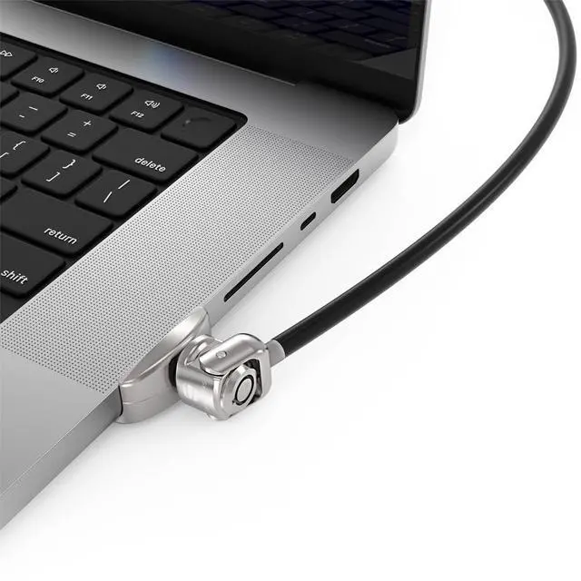 Main image of Ledge Adapter for MacBook Pro 16-inch (M1/M2/M3/M4/M5) with Keyed Cable Lock | Secure aluminum MacBook security lock by
