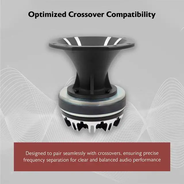 Alt view image 5 of 7 - HT151 3" 450w Car/Pro Aluminum Horn Titanium Tweeter w/ 3" Voice Coil | 150W RMS, Compression Driver, 105dB, 60 Oz Magnet, Kapton Voice Coil, Ferro Fluid Cooled, 8 Ohm, 800Hz-20kHz, Bolt-On