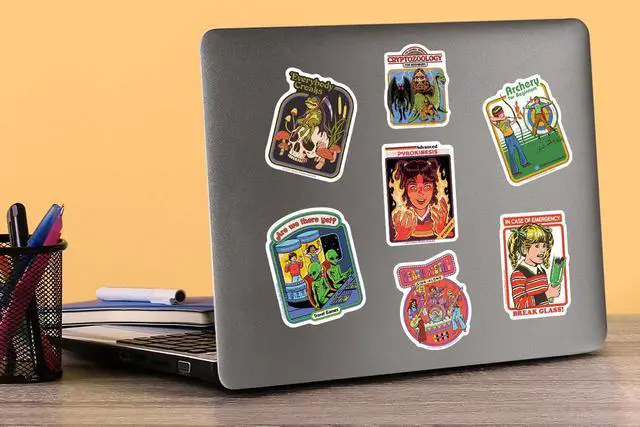Alt view image 5 of 6 - Steven Rhodes Dark Humor 200 Vinyl Stickers Waterproof Die-Cut Decals Car