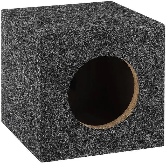 Main image of 6.5 Inch Ported Wooden Speaker Enclosure, Gray Single Vented Subwoofer Box Car Audio Truck Speaker Box for DIY Home Vehicle Audio Custom Sound Supplies